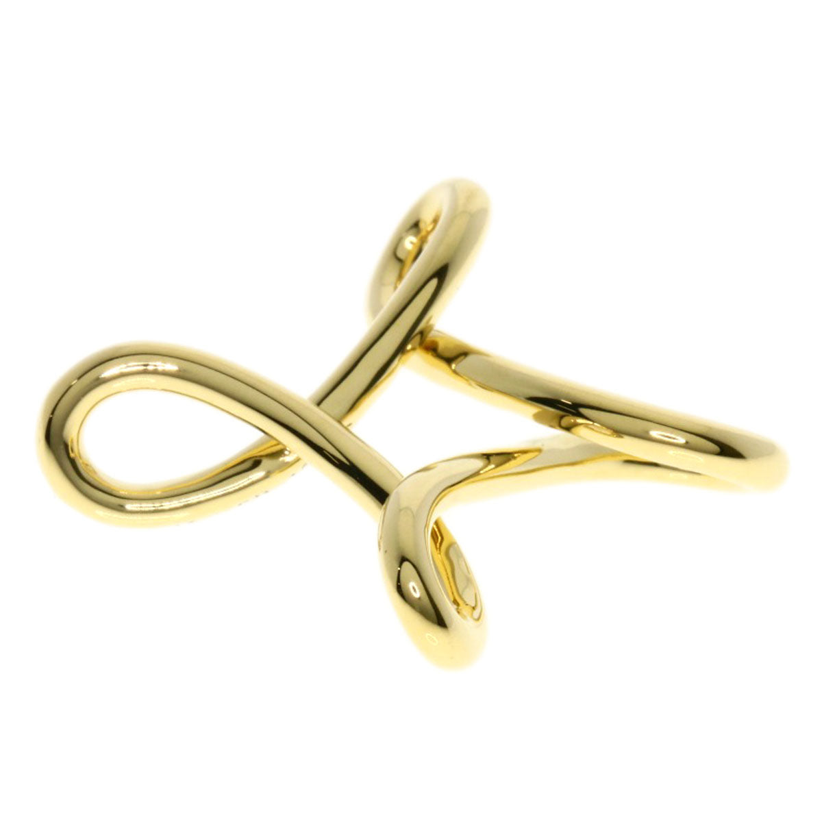 Tiffany&Co. Pendant Top 18K Yellow Gold Gold Infinity Cross Women