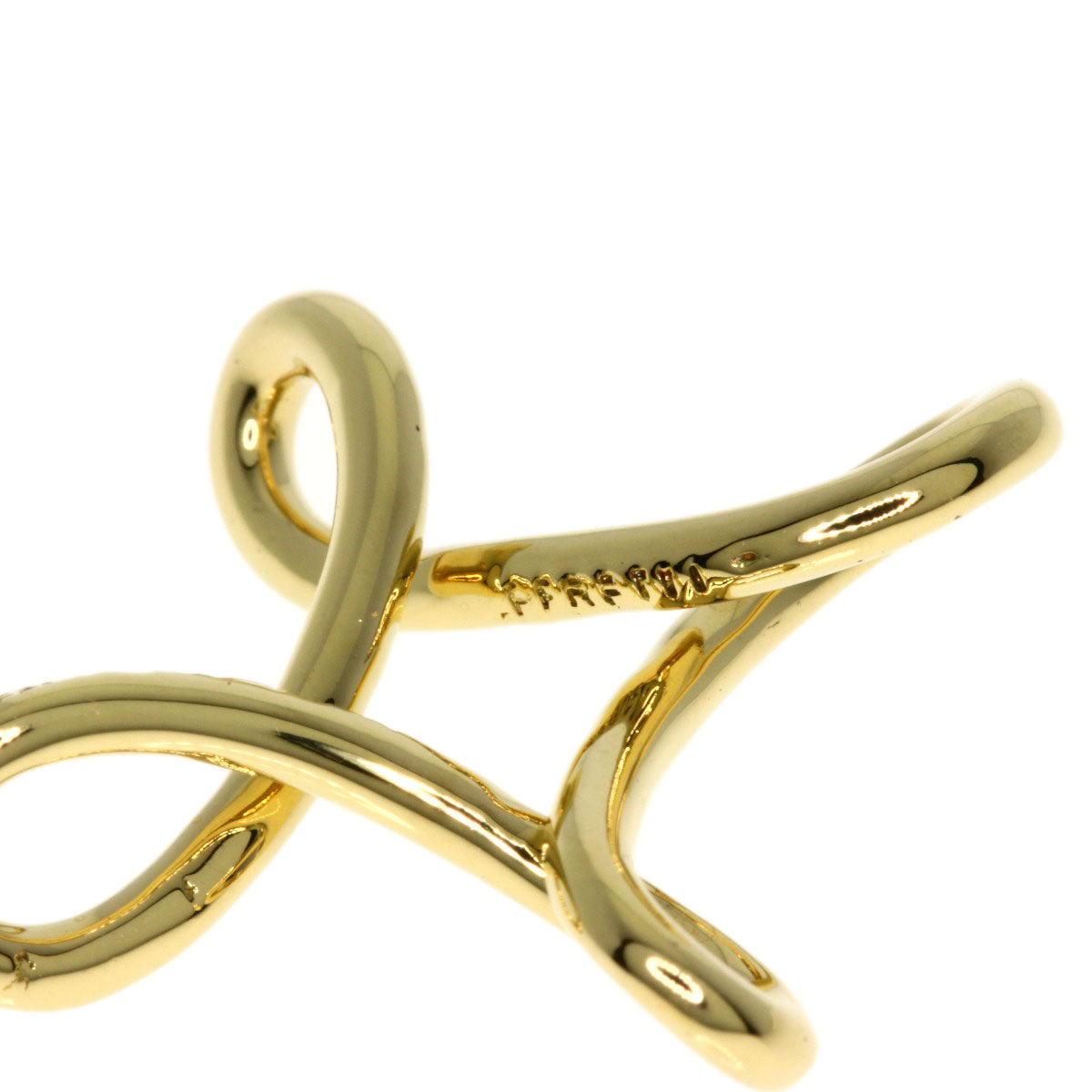 Tiffany&Co. Pendant Top 18K Yellow Gold Gold Infinity Cross Women