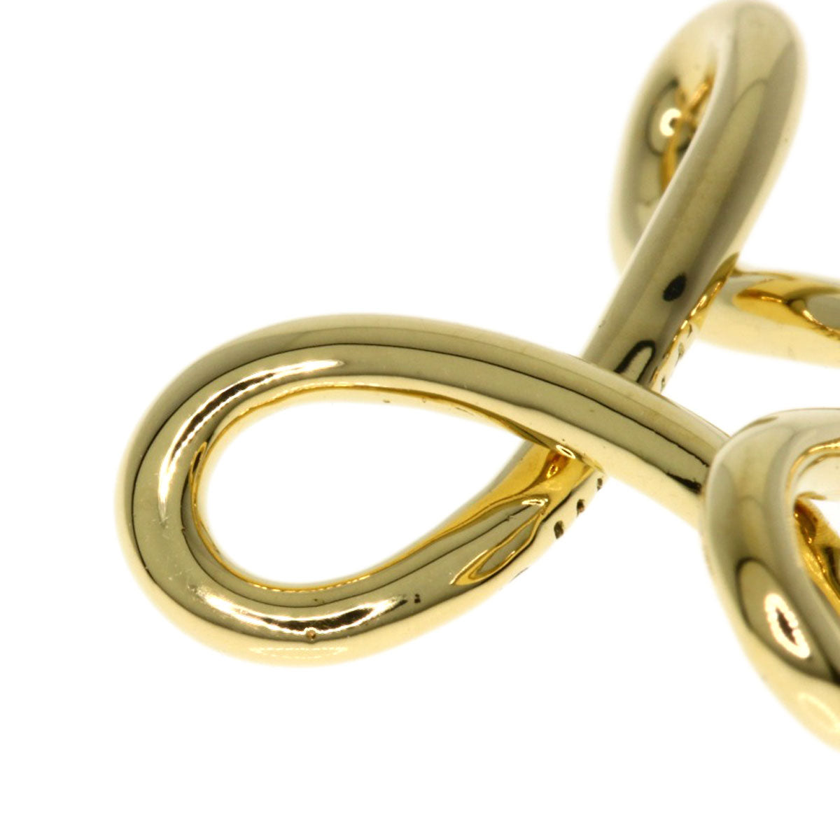 Tiffany&Co. Pendant Top 18K Yellow Gold Gold Infinity Cross Women
