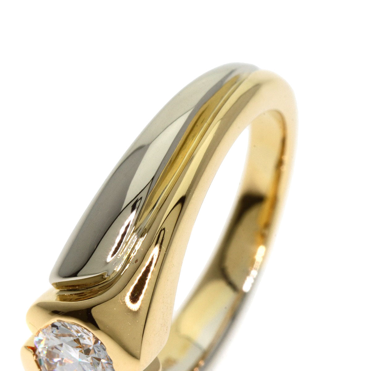 Bvlgari Ring 18K Yellow Gold Gold Vintage Diamond