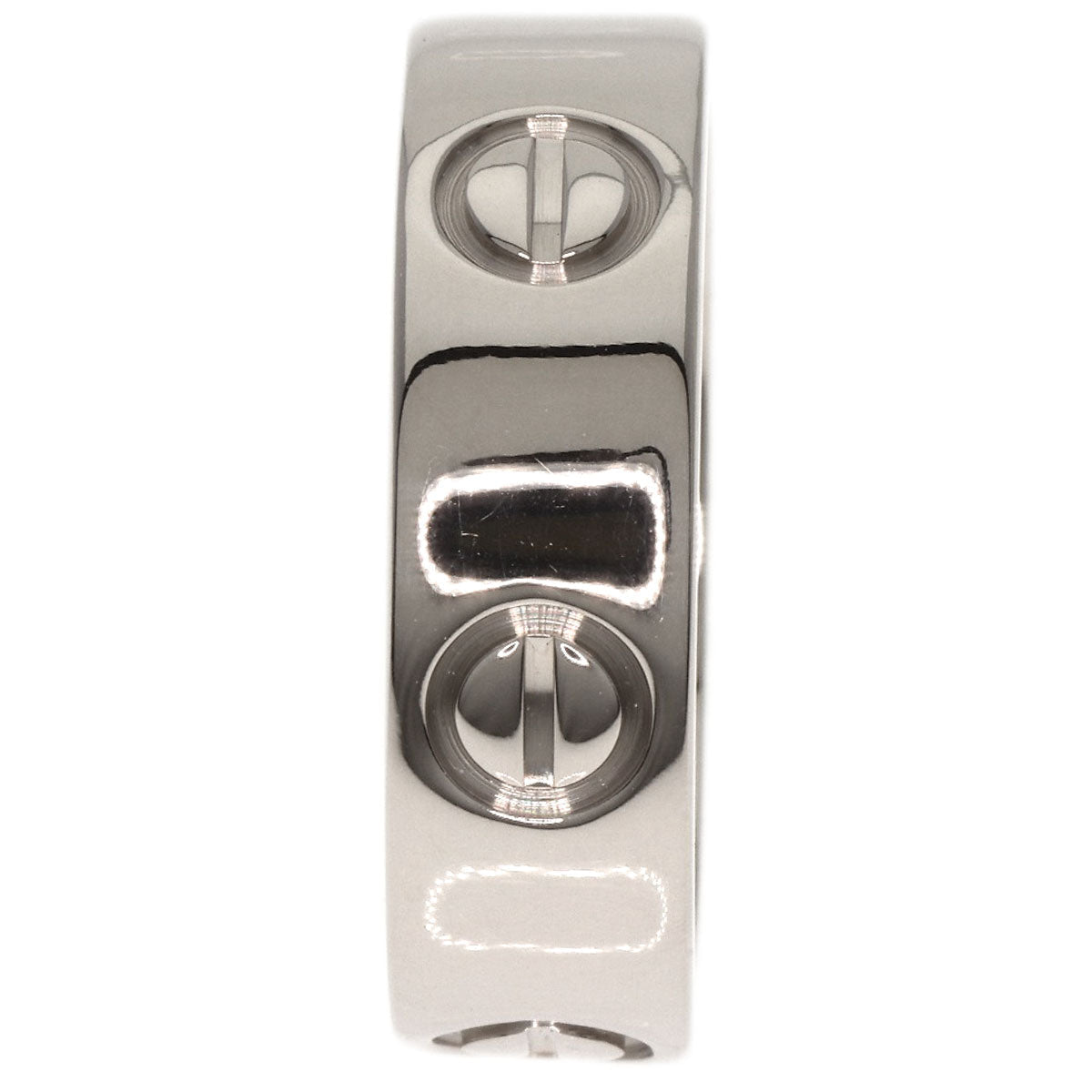 Cartier Ring K18Wg Silver Love Ring #50 Women