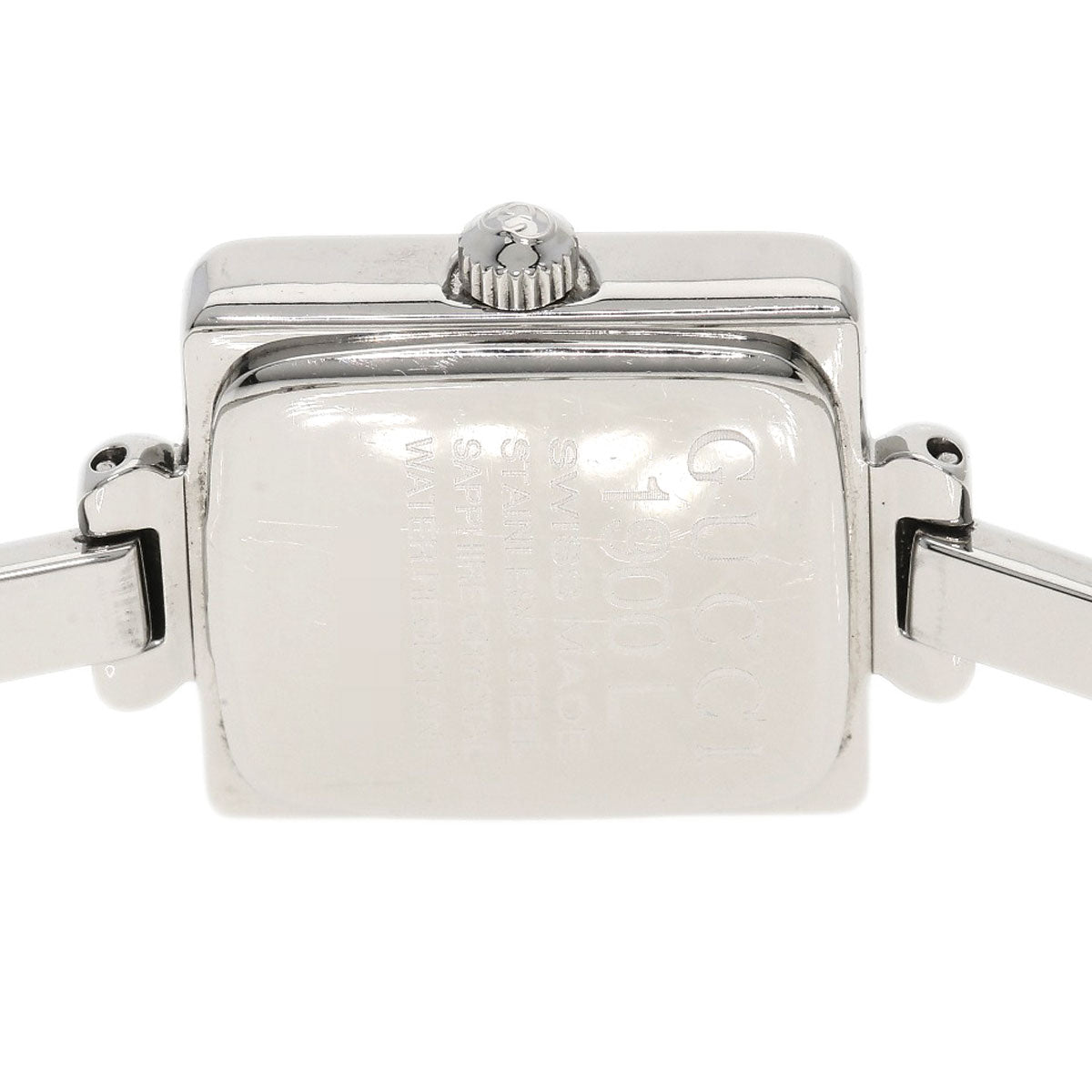 Gucci Watches Quartz Stainless Steel , Stainless Steel Silver 1900L Black Dial Women