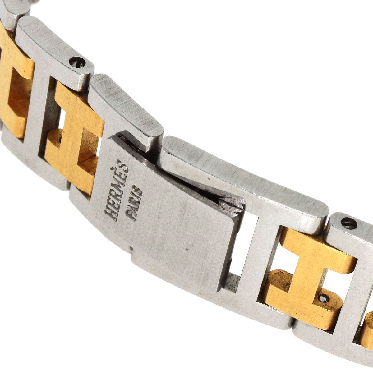 Hermes Watches Quartz Stainless Steel , Ssxgp Gold Clipper Ivory Dial Women