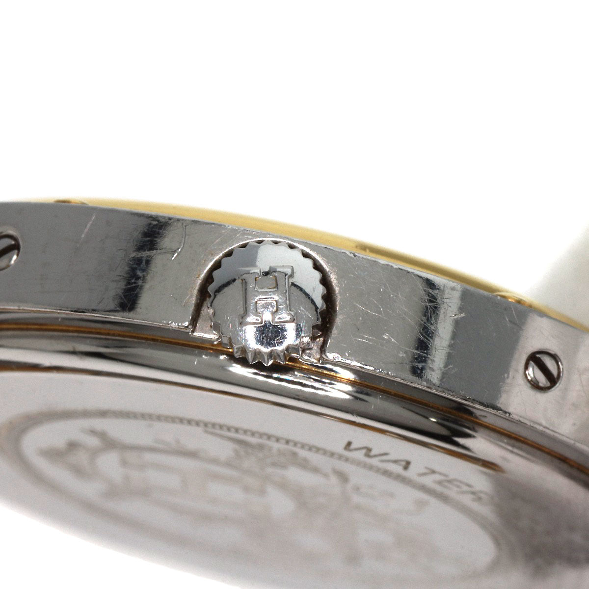 Hermes Watches Quartz Stainless Steel , Ssxgp Gold Clipper Ivory Dial Women