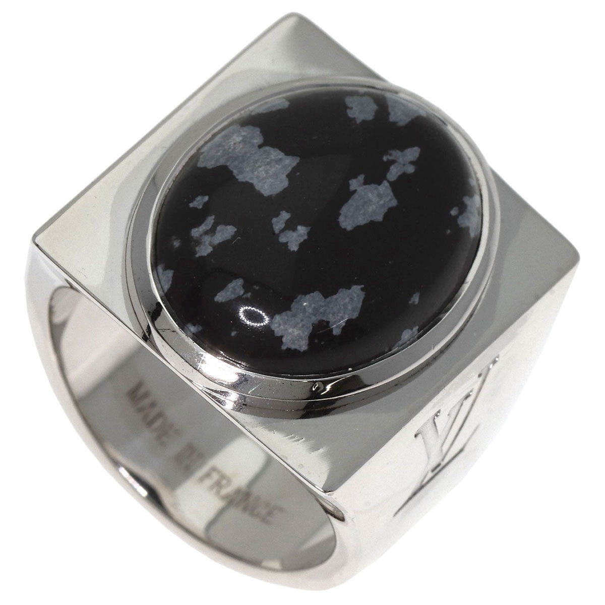 Louis Vuitton Ring Sv Silver Chevalier Snowflow M64903