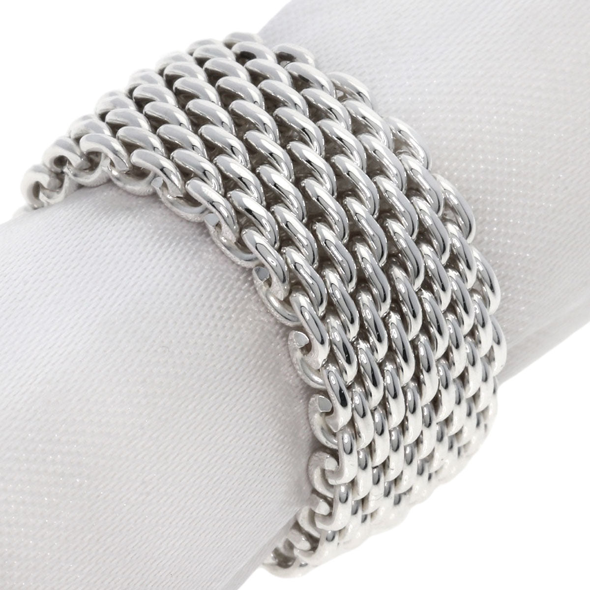 Tiffany&Co. Ring Sv Silver Somerset Mesh