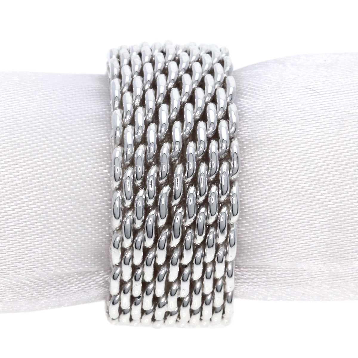 Tiffany&Co. Ring Sv Silver Somerset Mesh