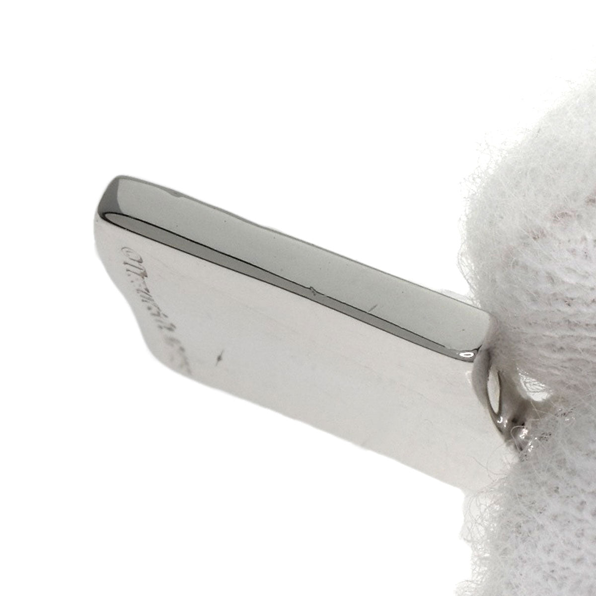 Tiffany&Co. Necklace Sv Silver Notes Square Women
