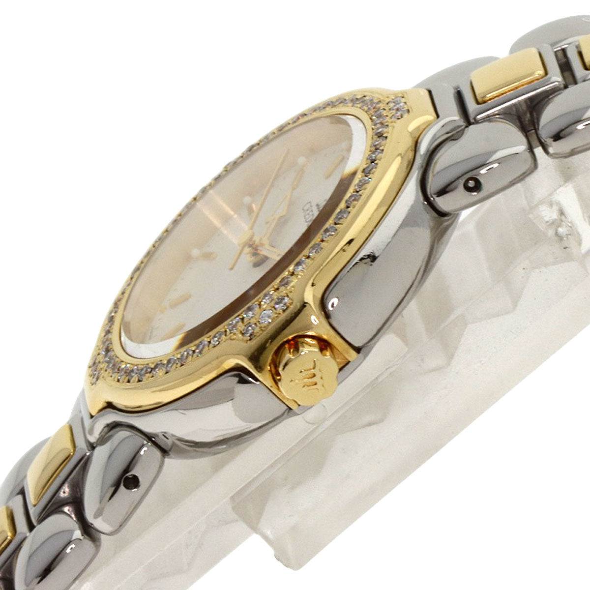Seiko Watches Quartz Gsab004 Stainless Steel, Ssxk18Yg, Diamond Bezel Gold Credor Diamond Bezel