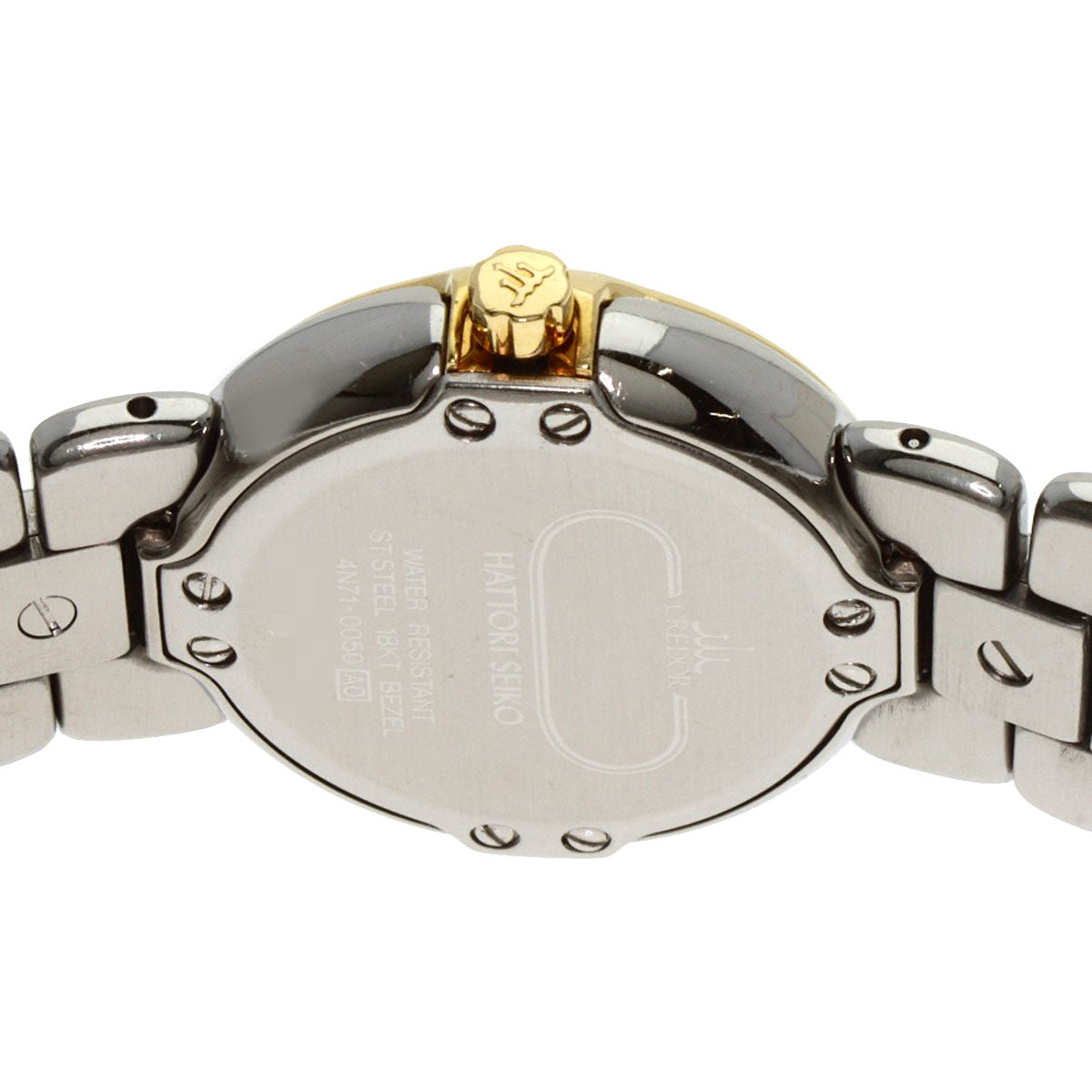 Seiko Watches Quartz Gsab004 Stainless Steel, Ssxk18Yg, Diamond Bezel Gold Credor Diamond Bezel