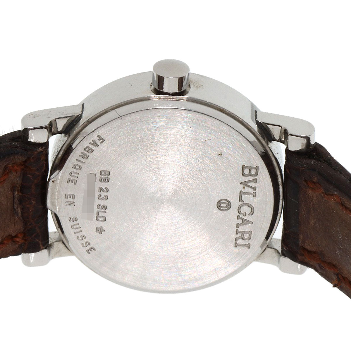 Bvlgari Watches Quartz Bb23Sld Stainless Steel, Leather Silver Bulgari Bulgari Black Dial Women