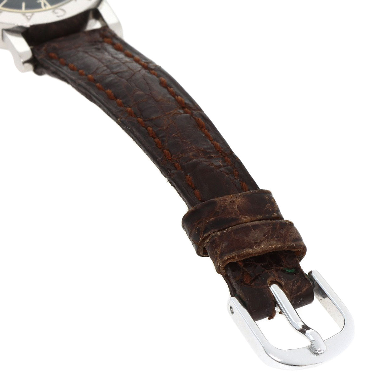 Bvlgari Watches Quartz Bb23Sld Stainless Steel, Leather Silver Bulgari Bulgari Black Dial Women