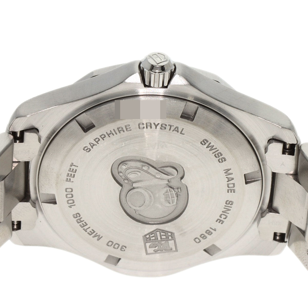 Tag Heuer Watches Quartz Waf1113 Stainless Steel , Stainless Steel Silver Aqua Racer Navy Dial Mens