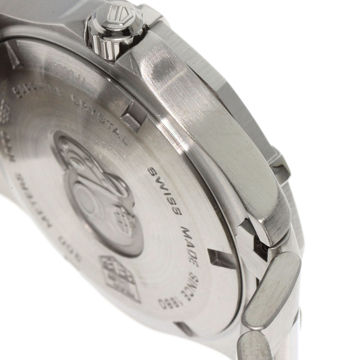 Tag Heuer Watches Quartz Waf1113 Stainless Steel , Stainless Steel Silver Aqua Racer Navy Dial Mens