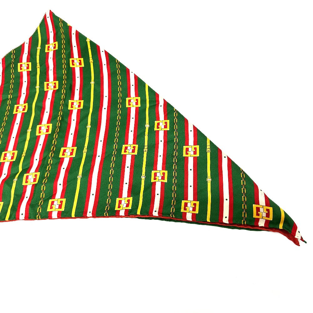 Gucci Scarf Silk Multicolor All-Over Floral Pattern
