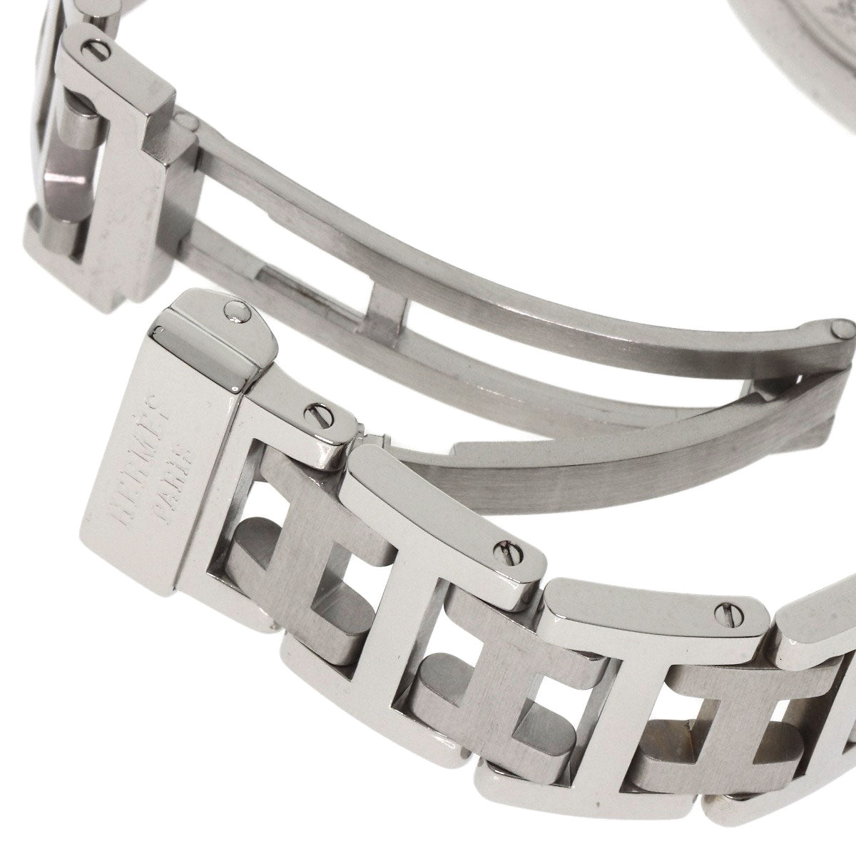 Hermes Watches Quartz Cl2.310 Stainless Steel , Stainless Steel Silver Clipper Diver Chronograph