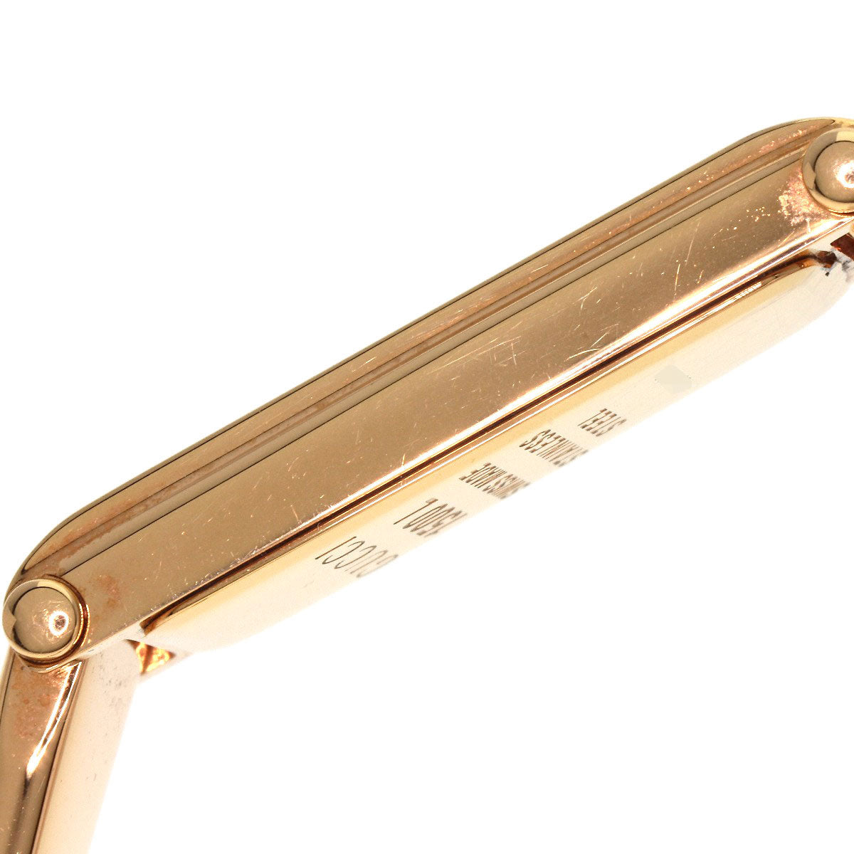 Gucci Watches Quartz 1500L Pgp , Pgp Gold Square Face Bangle 1P Diamond Gg Pink Shell Dial Women