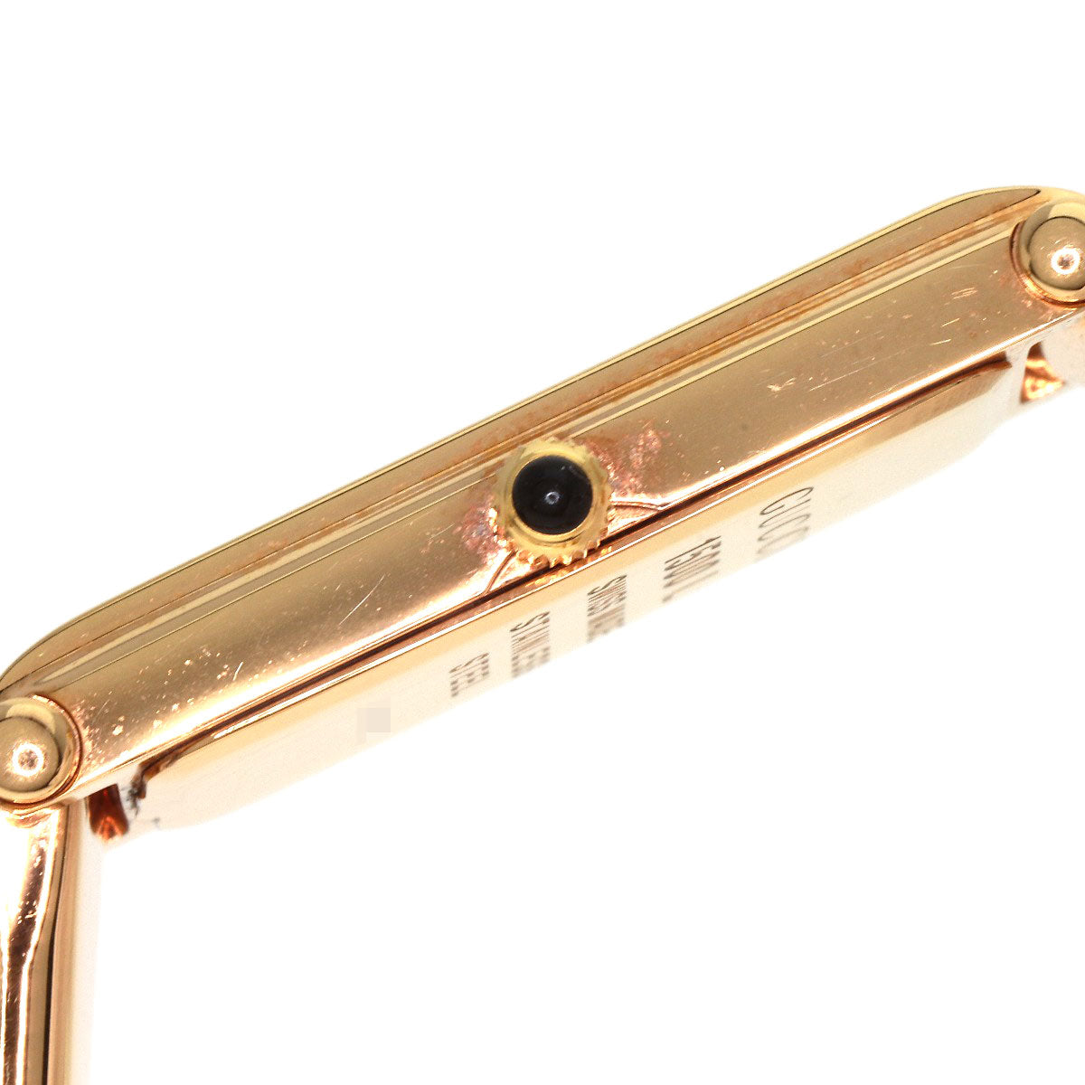 Gucci Watches Quartz 1500L Pgp , Pgp Gold Square Face Bangle 1P Diamond Gg Pink Shell Dial Women