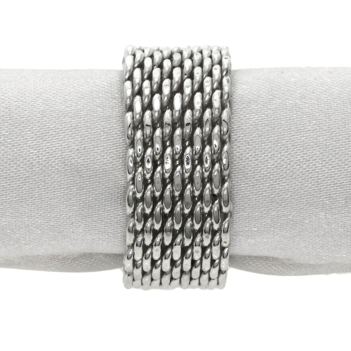 Tiffany&Co. Ring Sv Silver Somerset Mesh Women