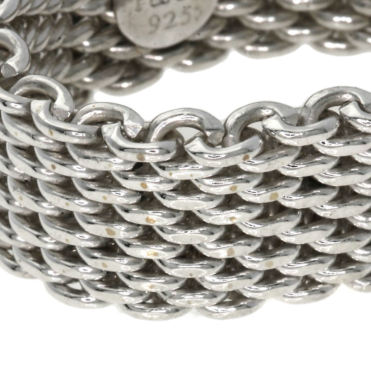 Tiffany&Co. Ring Sv Silver Somerset Mesh Women