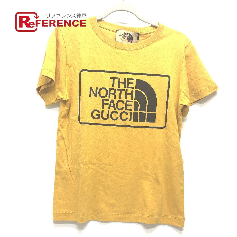 Gucci Short Sleeve T-Shirt 616036 Cotton Yellow The North Face Collaboration The North Face