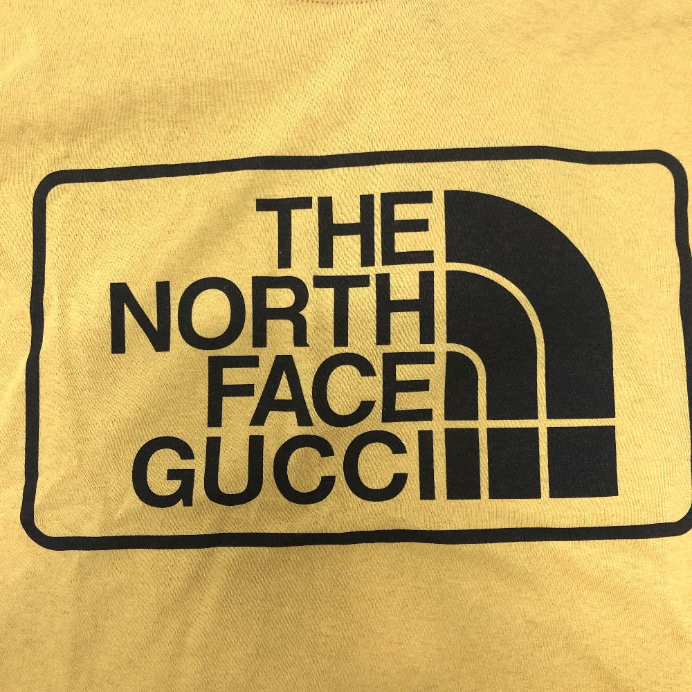 Gucci Short Sleeve T-Shirt 616036 Cotton Yellow The North Face Collaboration The North Face