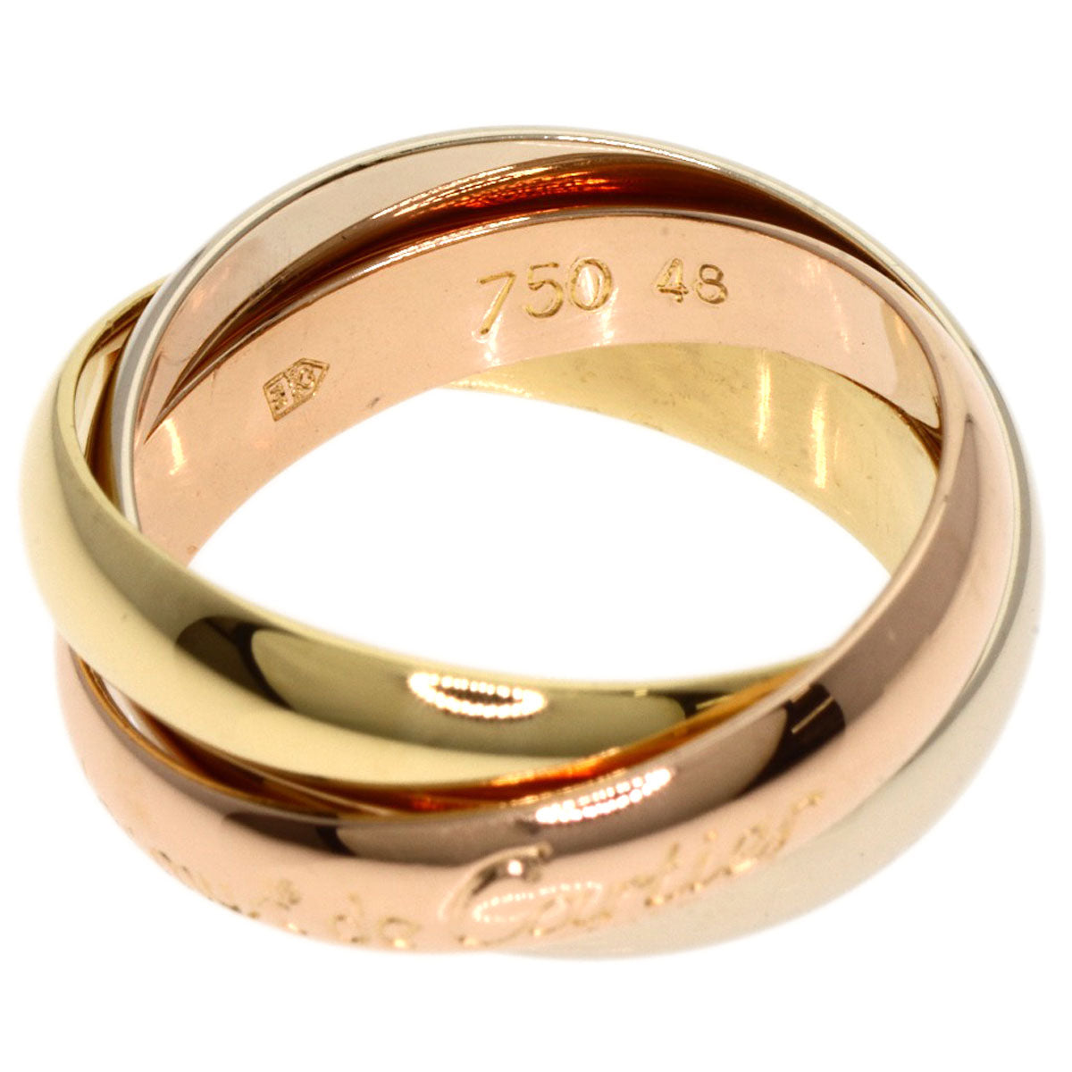Cartier Ring K18Yg , K18Pg , K18Wg Gold Trinity #48 Women