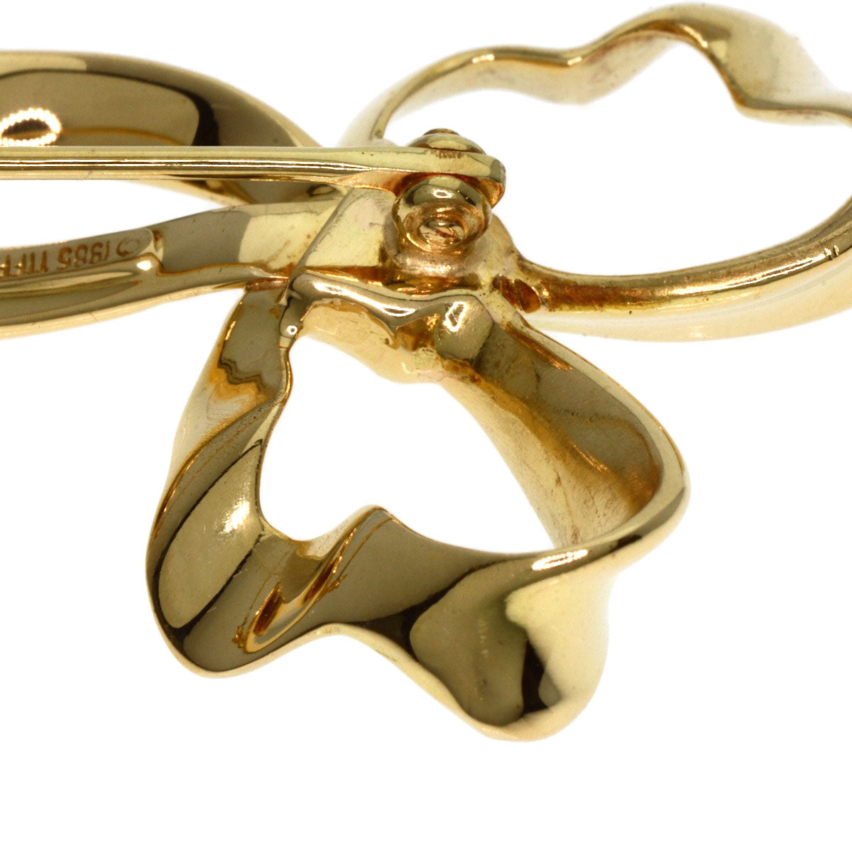Tiffany&Co. Brooch 18K Yellow Gold Gold Ribbon