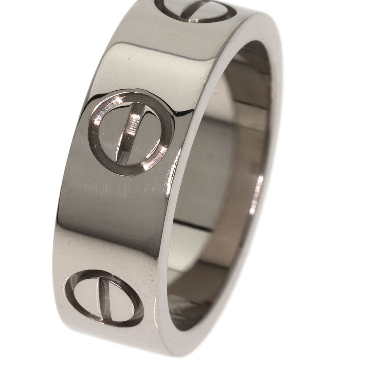 Cartier Ring K18Wg Silver Love Ring #46