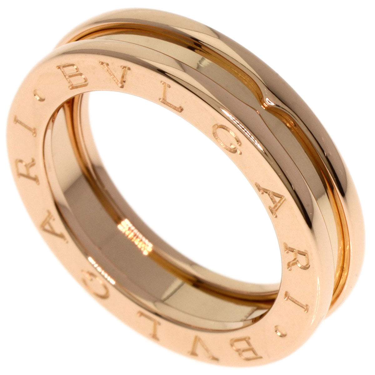 Bvlgari Ring 18K Pink Gold Gold B-Zero1 B-Zero One 1 Band #50