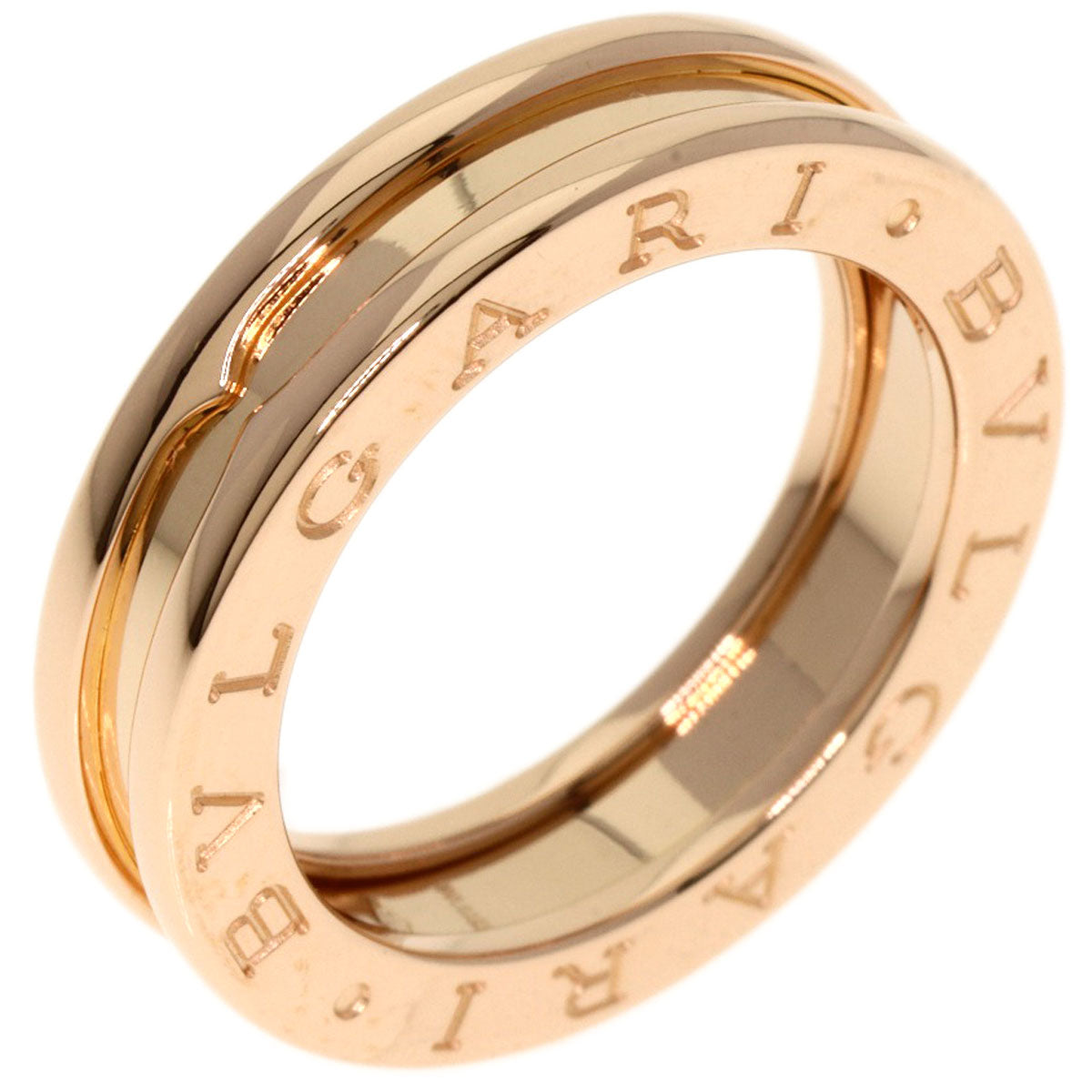 Bvlgari Ring 18K Pink Gold Gold B-Zero1 B-Zero One 1 Band #50