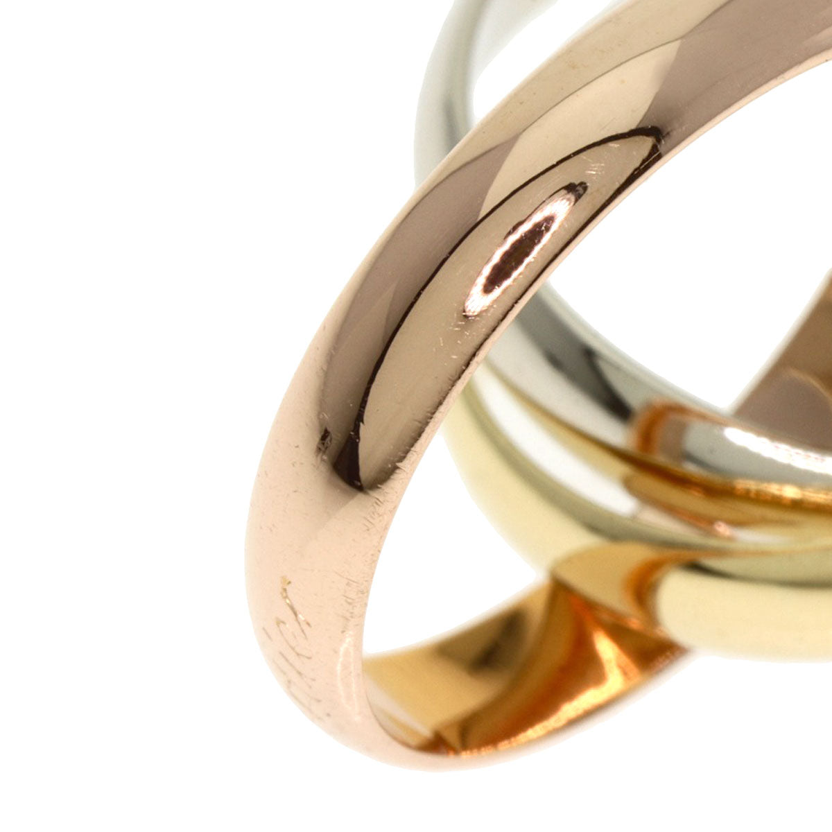 Cartier Ring 18K Yellow Gold Gold Trinity #52