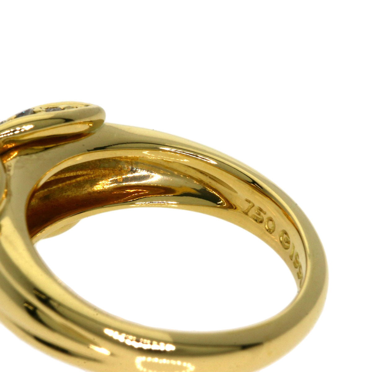 Tiffany&Co. Ring 18K Yellow Gold Gold Signature Diamond Women