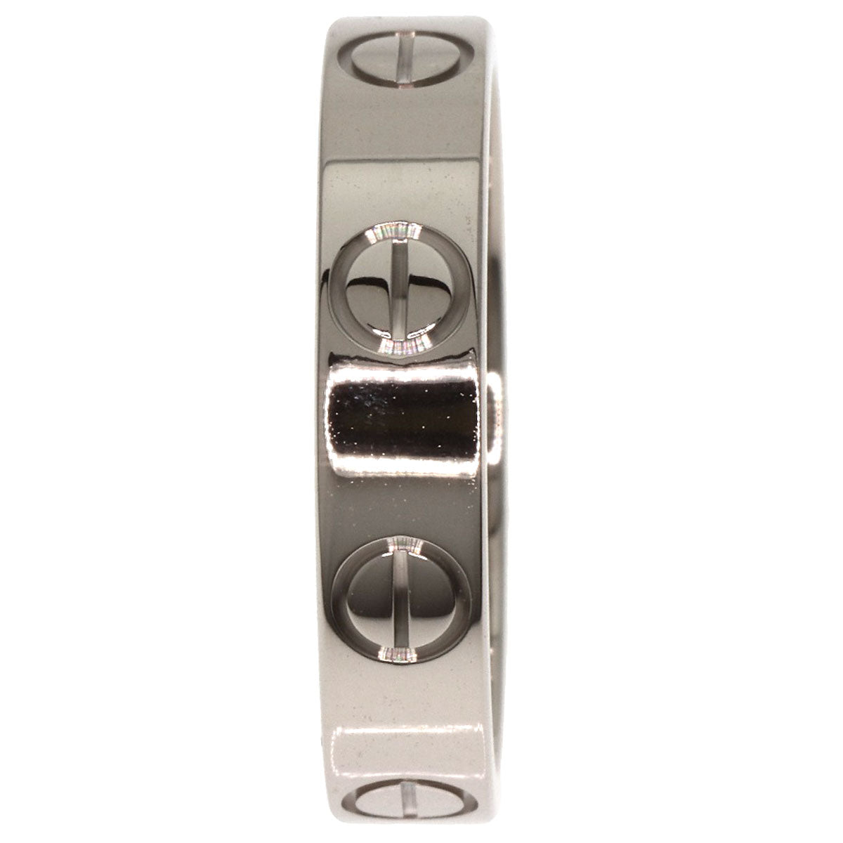 Cartier Ring K18Wg Silver Mini Love Ring #47