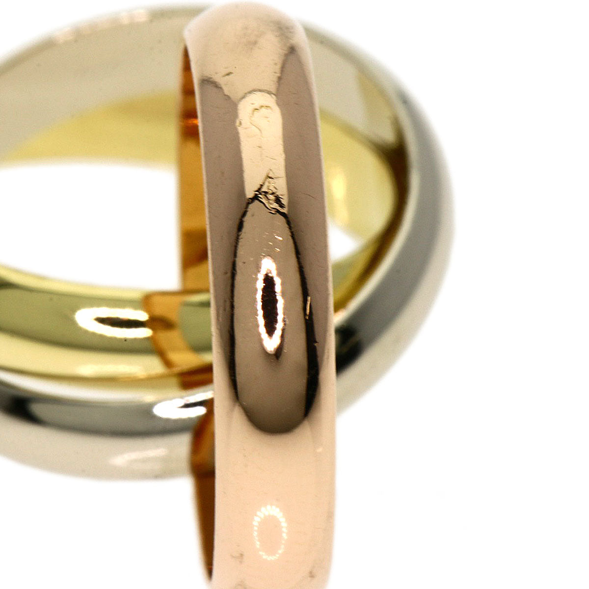 Cartier Ring 18K Yellow Gold Gold Trinity Mm #49