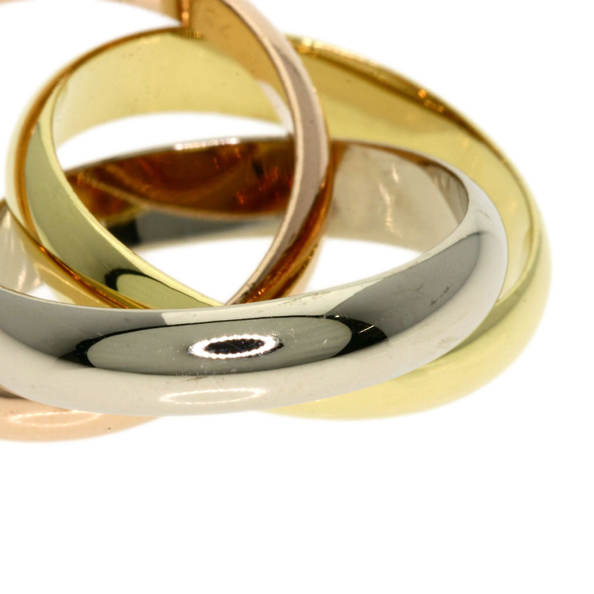 Cartier Ring 18K Yellow Gold Gold Trinity Mm #49