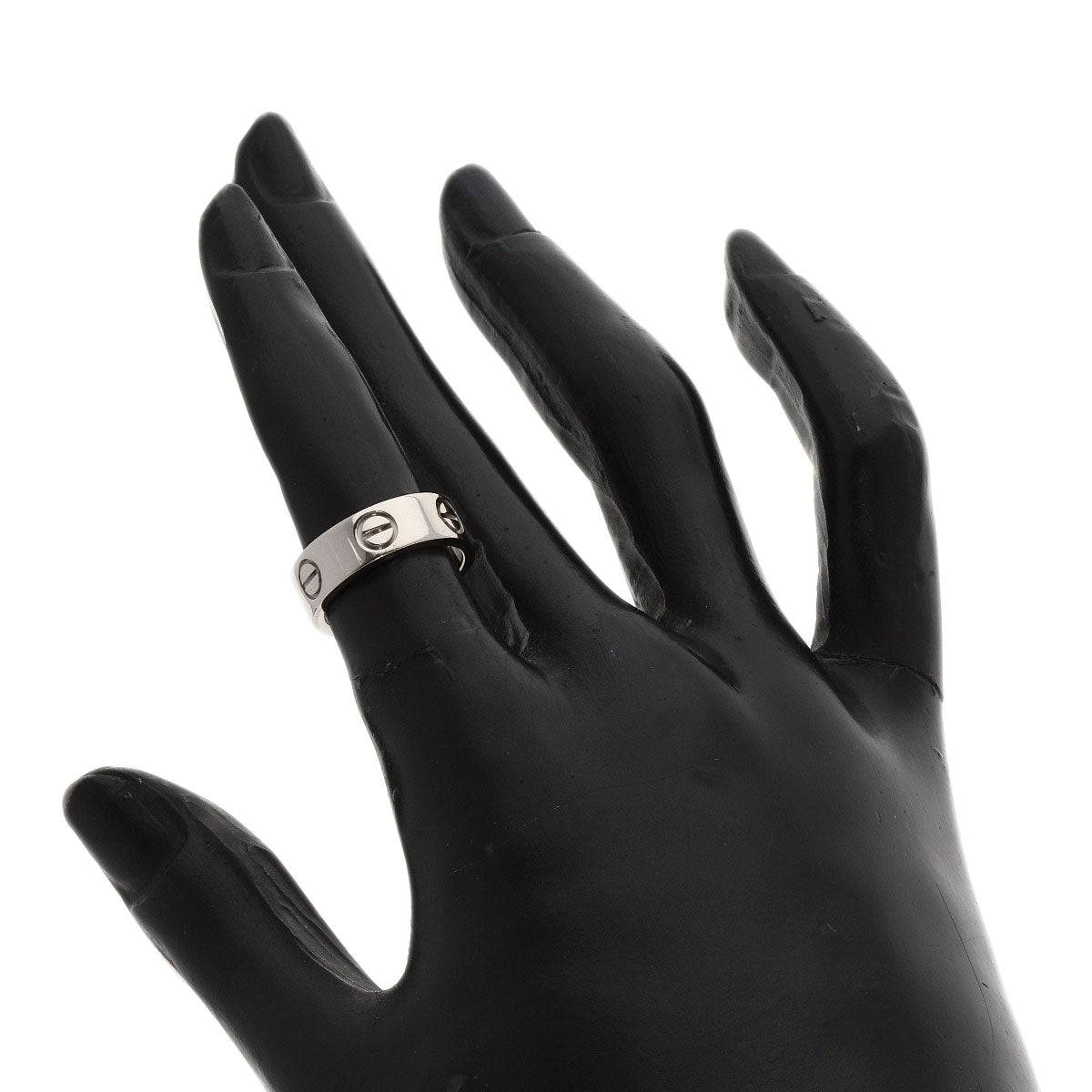 Cartier Ring K18Wg Silver Love Ring #47