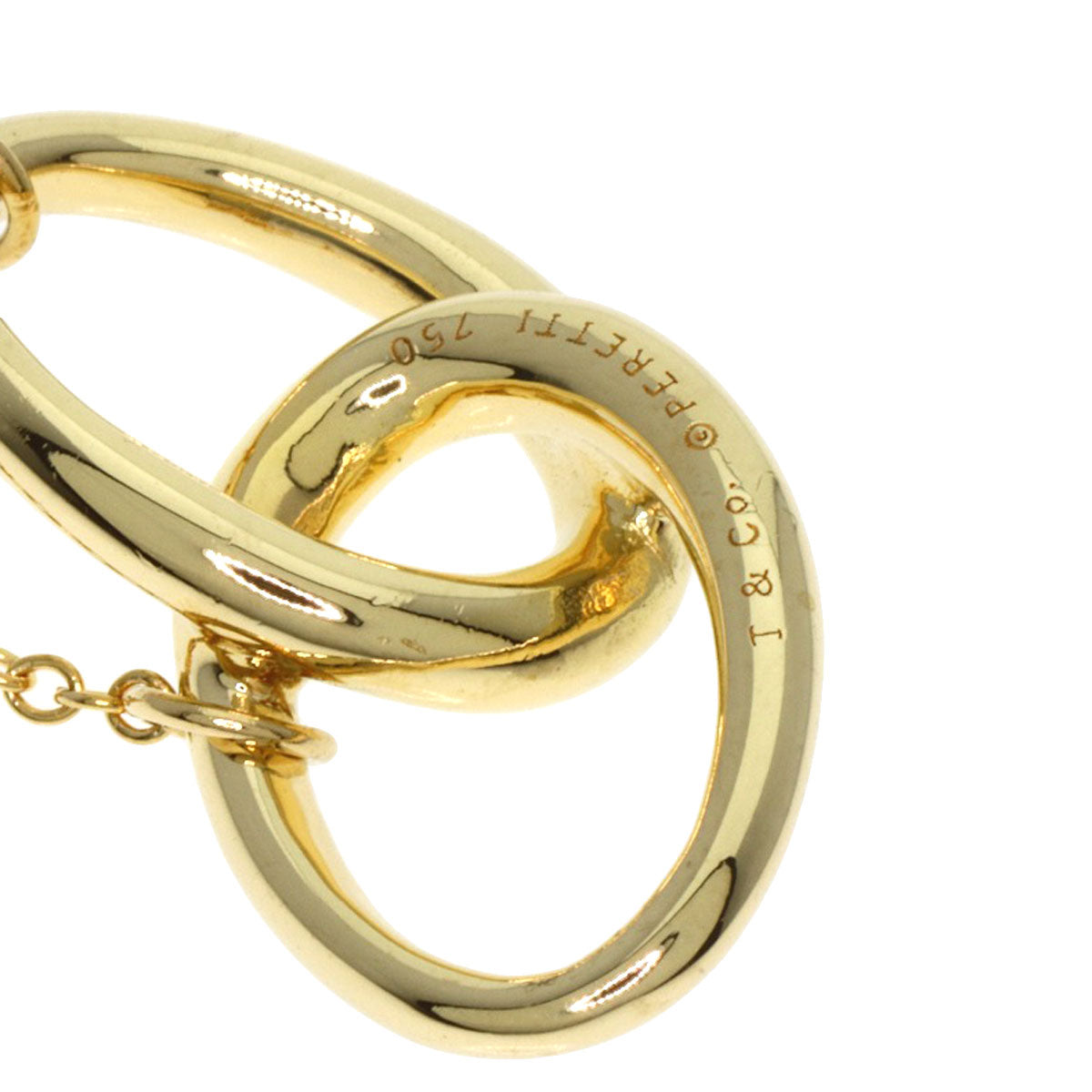 Tiffany&Co. Necklace 18K Yellow Gold Gold Double Loop