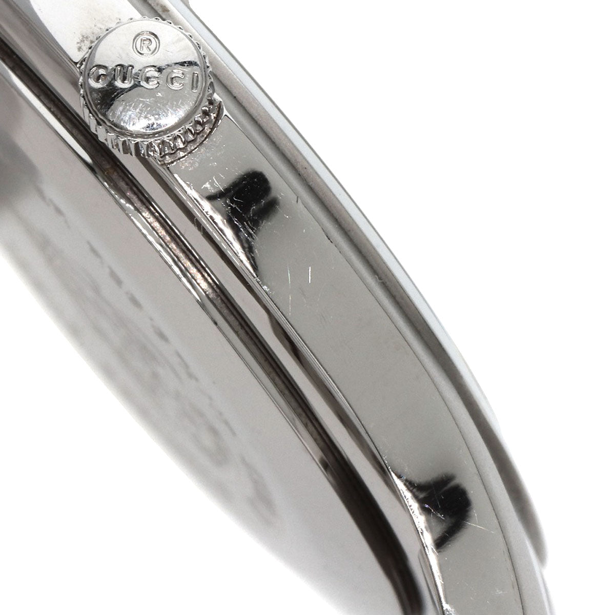 Gucci Watches Quartz 5500Xl Stainless Steel , Stainless Steel Silver Round Face Silver Dial Mens
