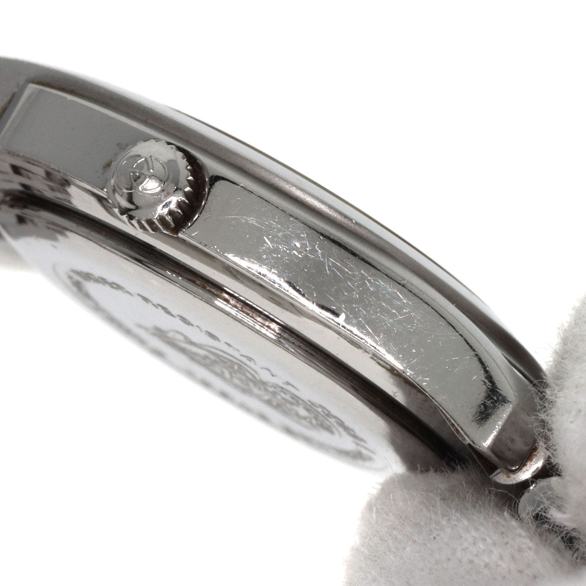 Gucci Watches Quartz 5500L Stainless Steel , Stainless Steel Silver Round Face Black Dial Women