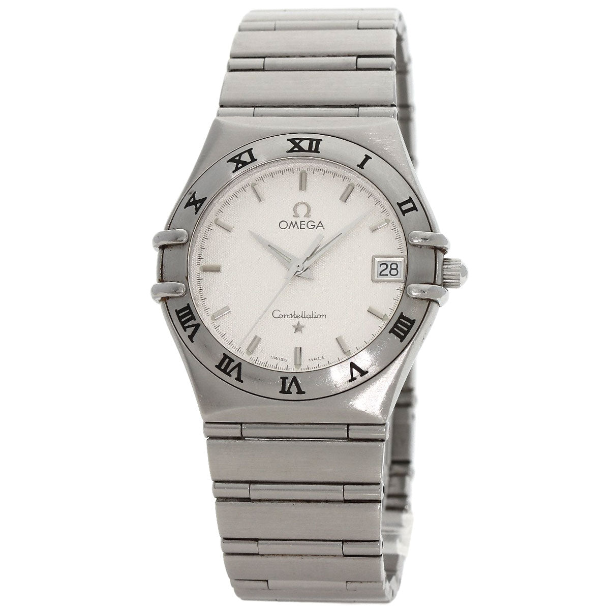 Omega Watches Quartz 1312.30 Stainless Steel , Stainless Steel Silver Constellation Silver Dial Mens