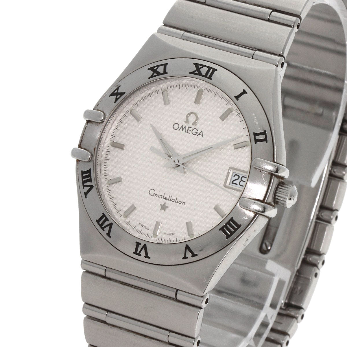 Omega Watches Quartz 1312.30 Stainless Steel , Stainless Steel Silver Constellation Silver Dial Mens