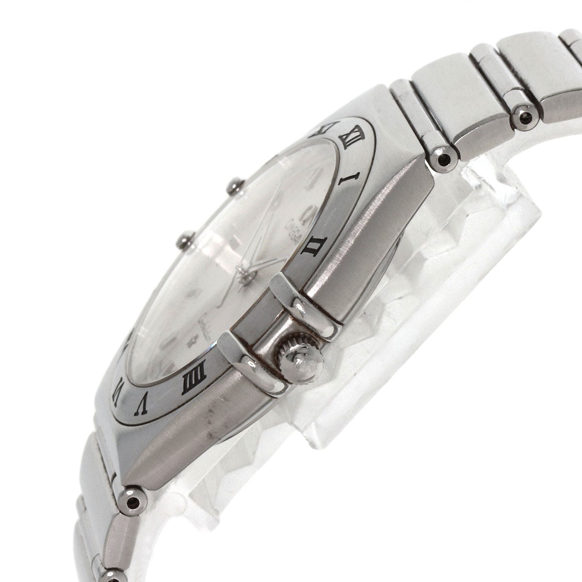 Omega Watches Quartz 1312.30 Stainless Steel , Stainless Steel Silver Constellation Silver Dial Mens