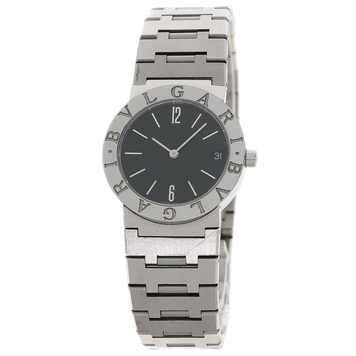 Bvlgari Watches Quartz Bb30Ss Stainless Steel Silver Bulgari Bulgari Black Dial