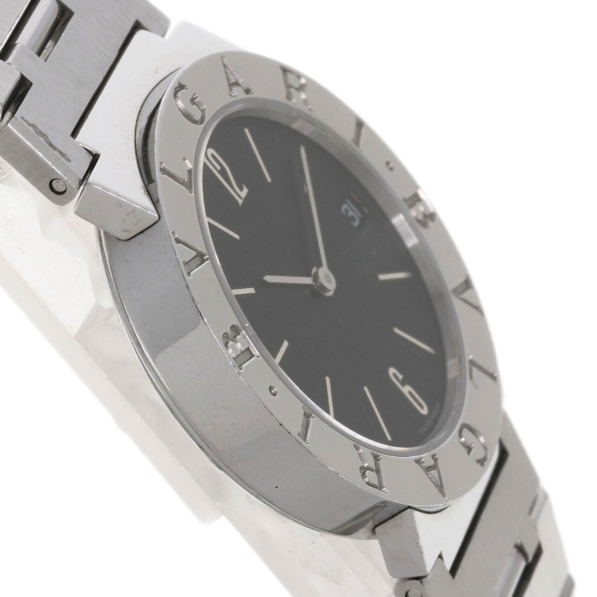 Bvlgari Watches Quartz Bb30Ss Stainless Steel Silver Bulgari Bulgari Black Dial