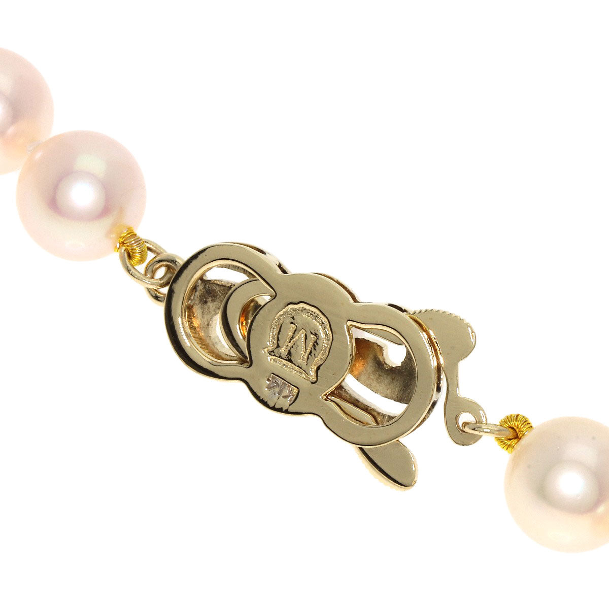 Mikimoto Necklace K14Yg White Pearl Women