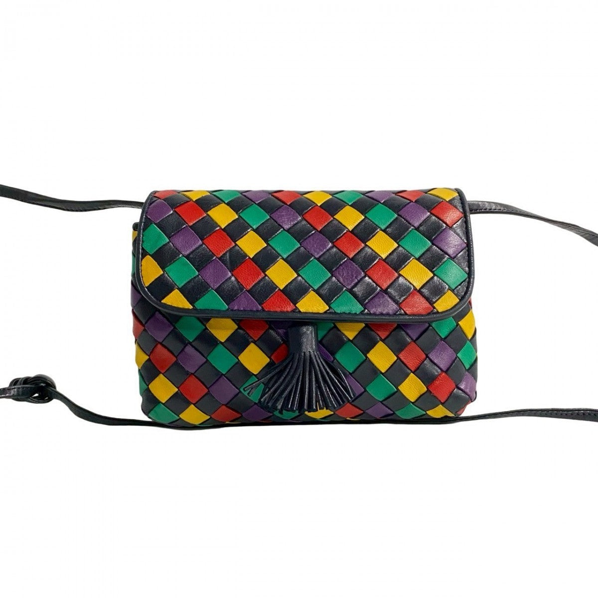 Bottegaveneta Shoulder Bag Leather Multicolor Intrecciato Women