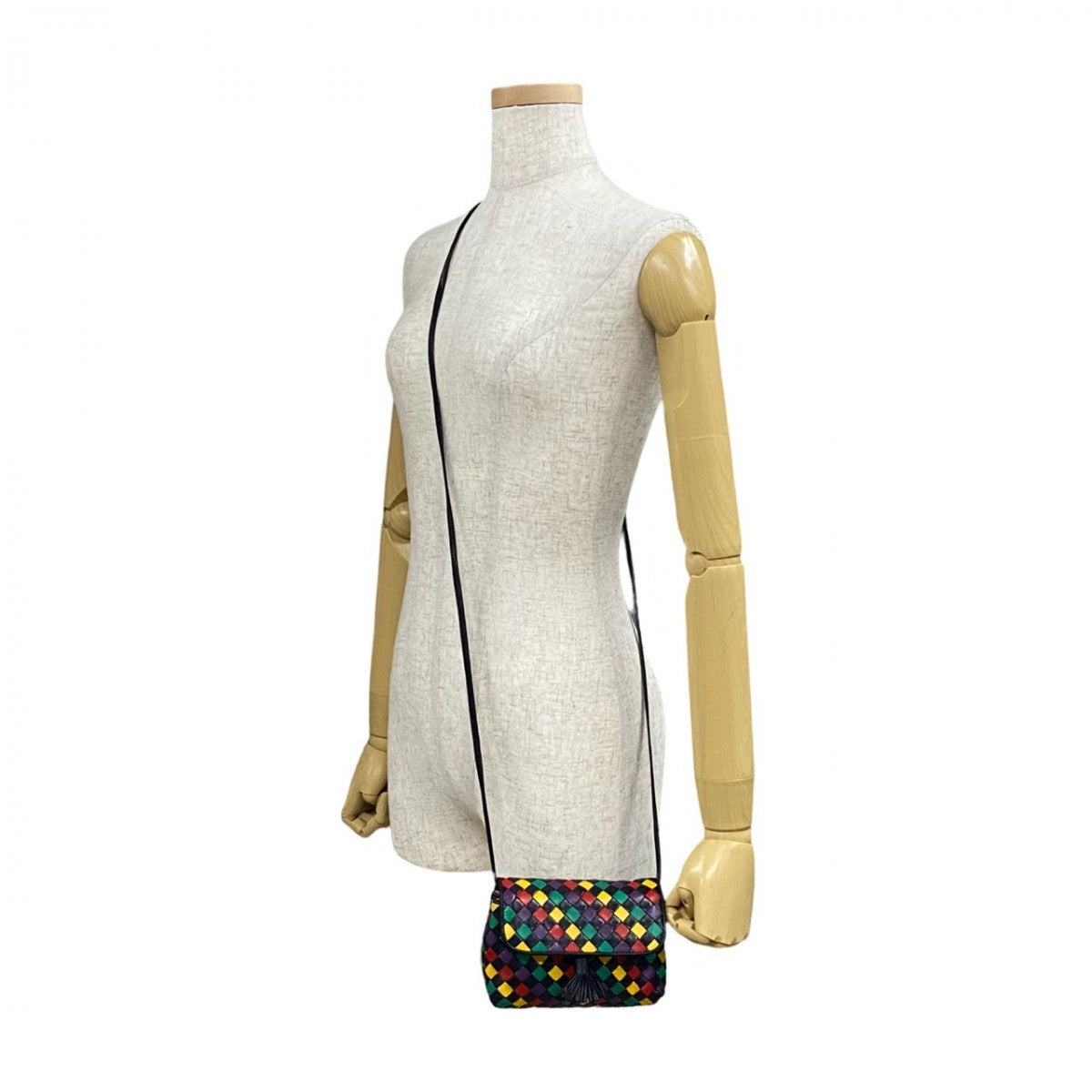 Bottegaveneta Shoulder Bag Leather Multicolor Intrecciato Women
