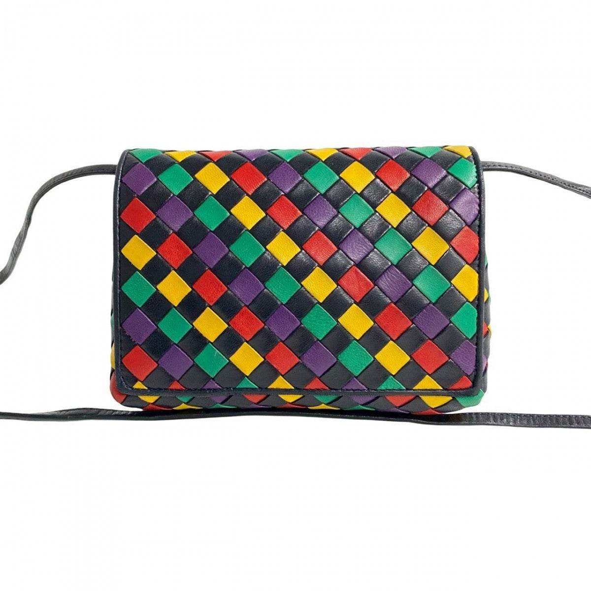 Bottegaveneta Shoulder Bag Leather Multicolor Intrecciato Women