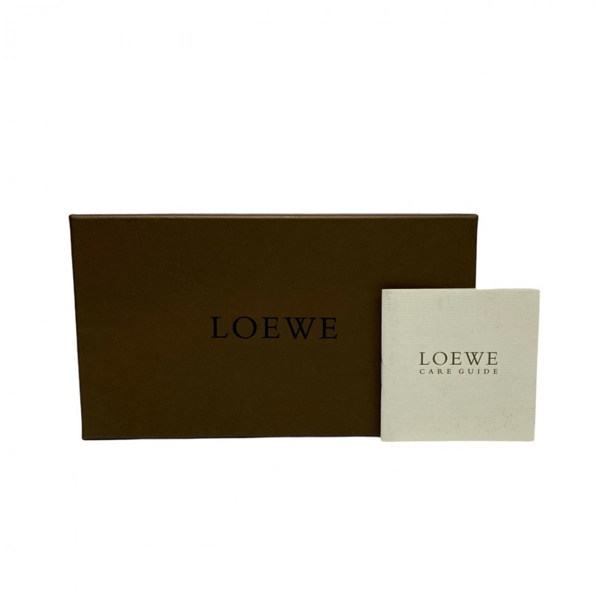 Loewe Long Wallet Purse Leather Black Anagram Logo Women(Unisex)